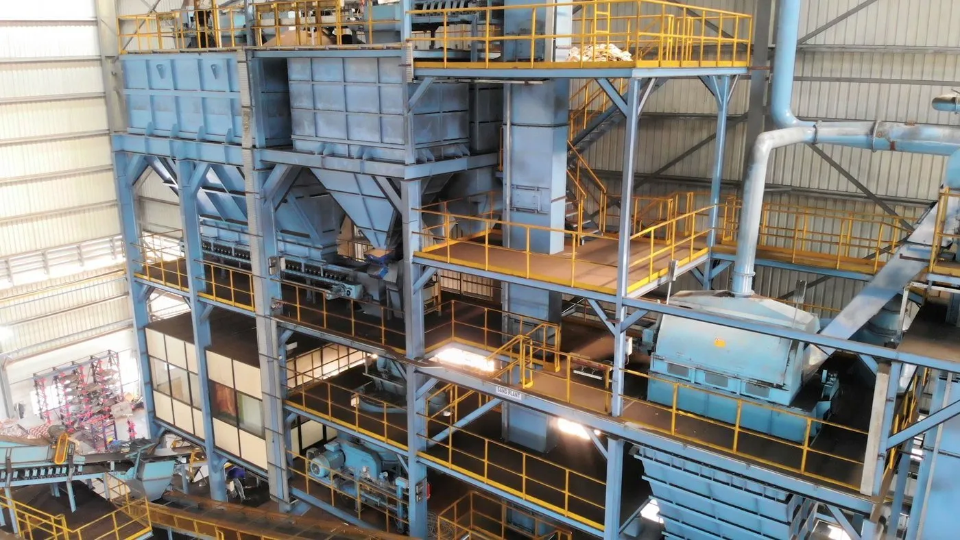 Automated sand plant — reclamation and mixing