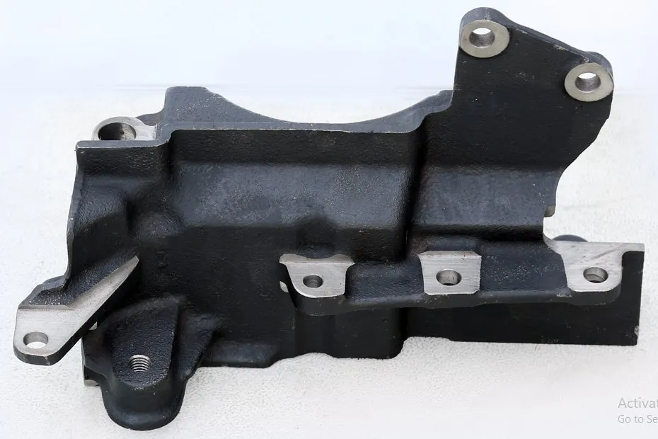 Machined cast-iron chassis bracket